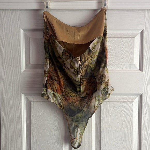 Amara Mesh Bodysuit Fashion Nova Size 1X Green - Picture 6 of 9